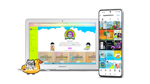 Página web El Gato que Lee, diseñada por Publimotora