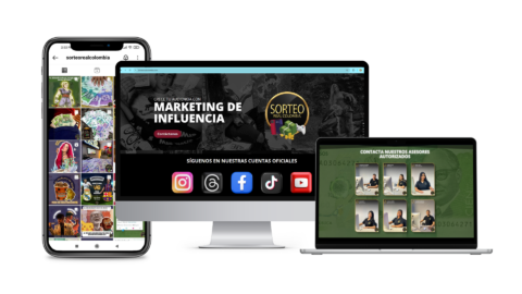 Página web Sorteo Real Colombia, diseñada por Publimotora
